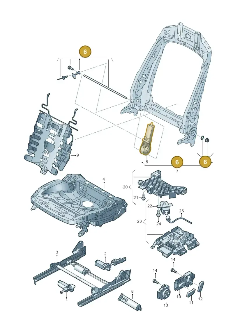 4H0898173 — Audi Q3 1.4 (2016-) diagram 855959200, position 6