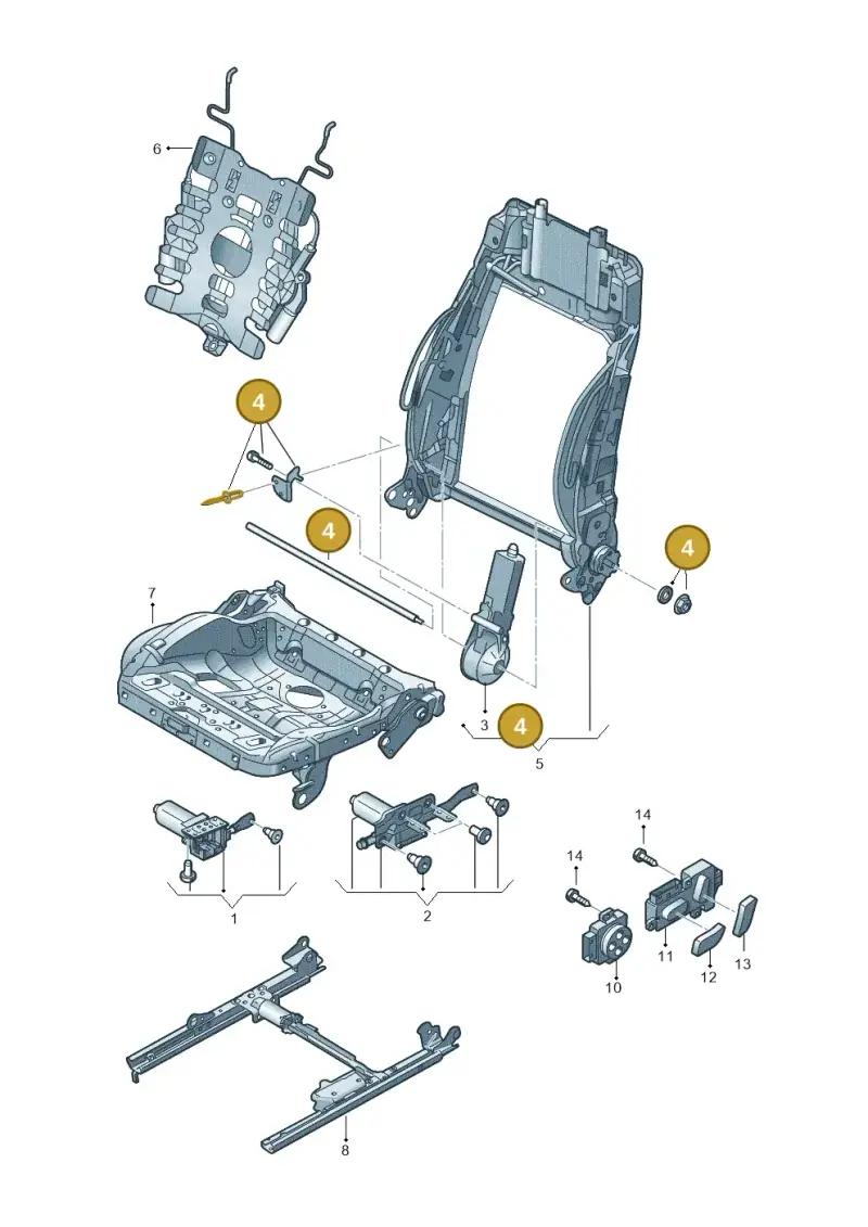 4H0898173 — Audi RS3 Limousine (2017-2020) diagram 745959200, position 4