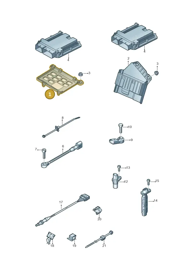 4H0906330E — Audi A8 (2013-2018) diagram 771906000, position 1