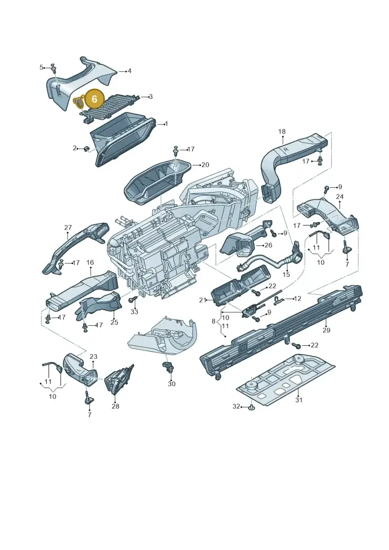 4H0907658C — Audi A7 Sportback (2018-) diagram 435819100, position 6