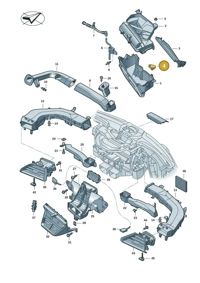 4H0907658C — Audi RS e-tron GT (2020-2020) diagram 4j1819100, position 4