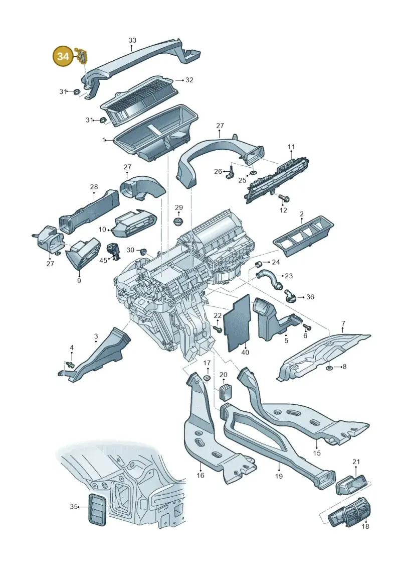 4H0907658C — Audi A3 Sportback (2019-2021) diagram 596819100, position 34
