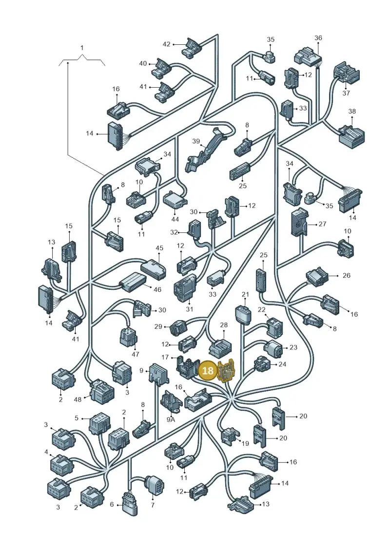 4H0937528C — Audi A7 Sportback (2014-2018) diagram 788971900, position 18