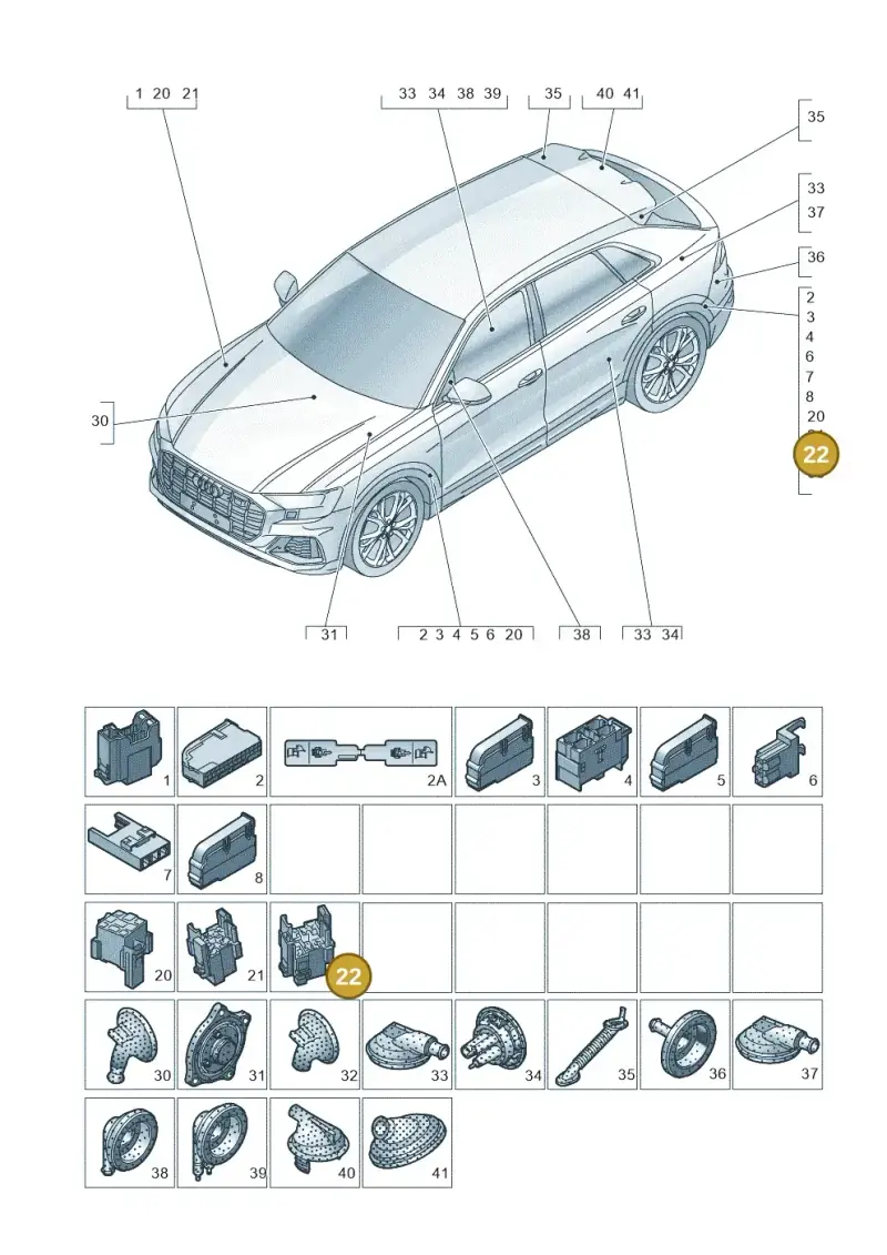 4H0937529 — Audi RS Q8 Quattro (2019-) diagram 429971810, position 22