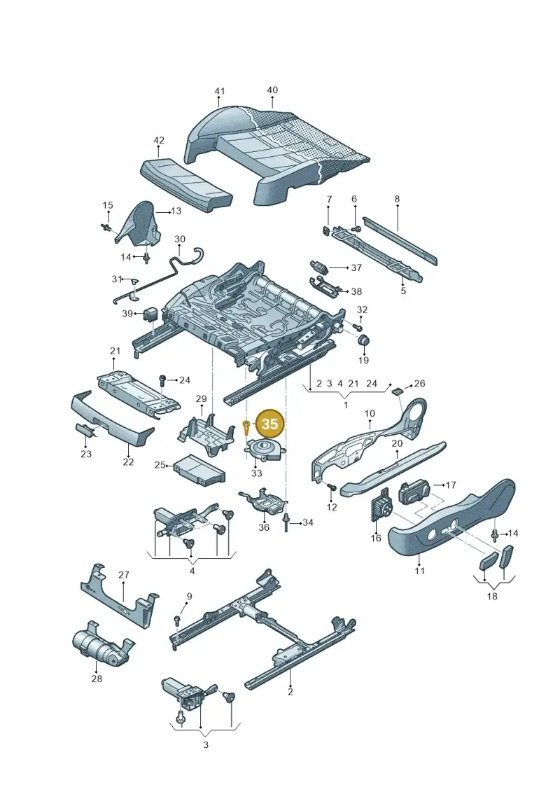 4H0941117 — Audi RS6 Avant (2019-) diagram 435881100, position 35