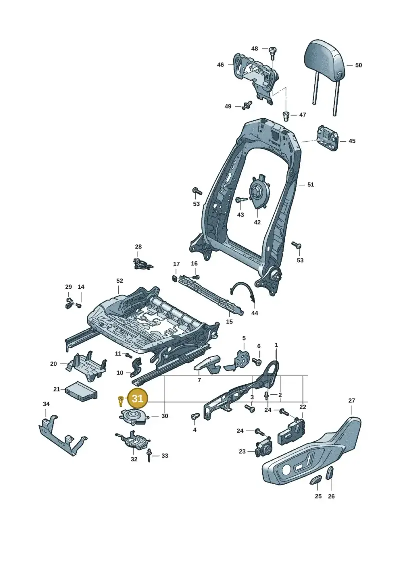 4H0941117 — Audi Q6 e-tron (2023-) diagram f5s881300, position 31