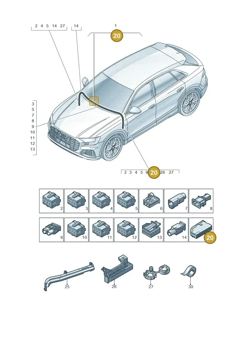 4H0941824 — Audi RS Q8 Quattro (2019-) diagram 429971900, position 20