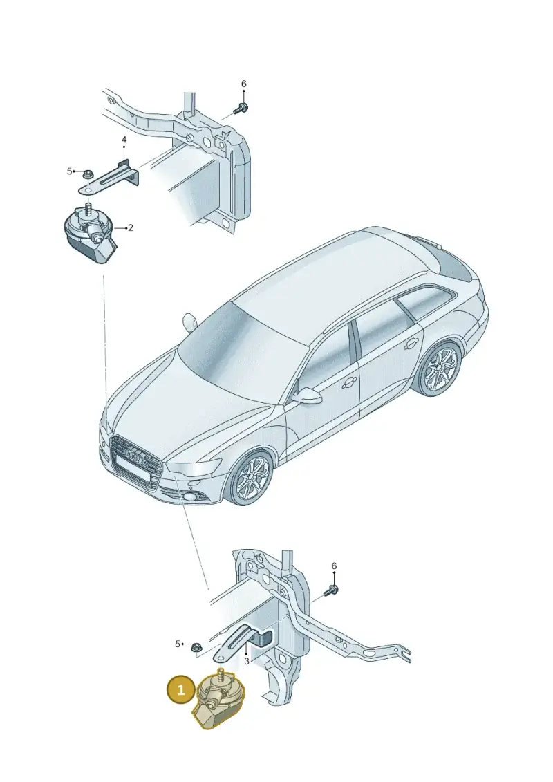 4H0951223 — Audi RS6 Avant (2013-2018) diagram 758951000, position 1