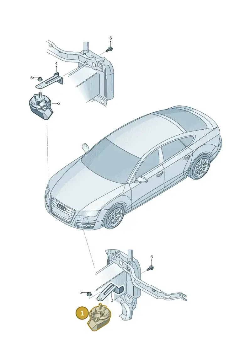 4H0951223 — Audi A6 2.0 tdi (2010-2015) diagram 765951000, position 1