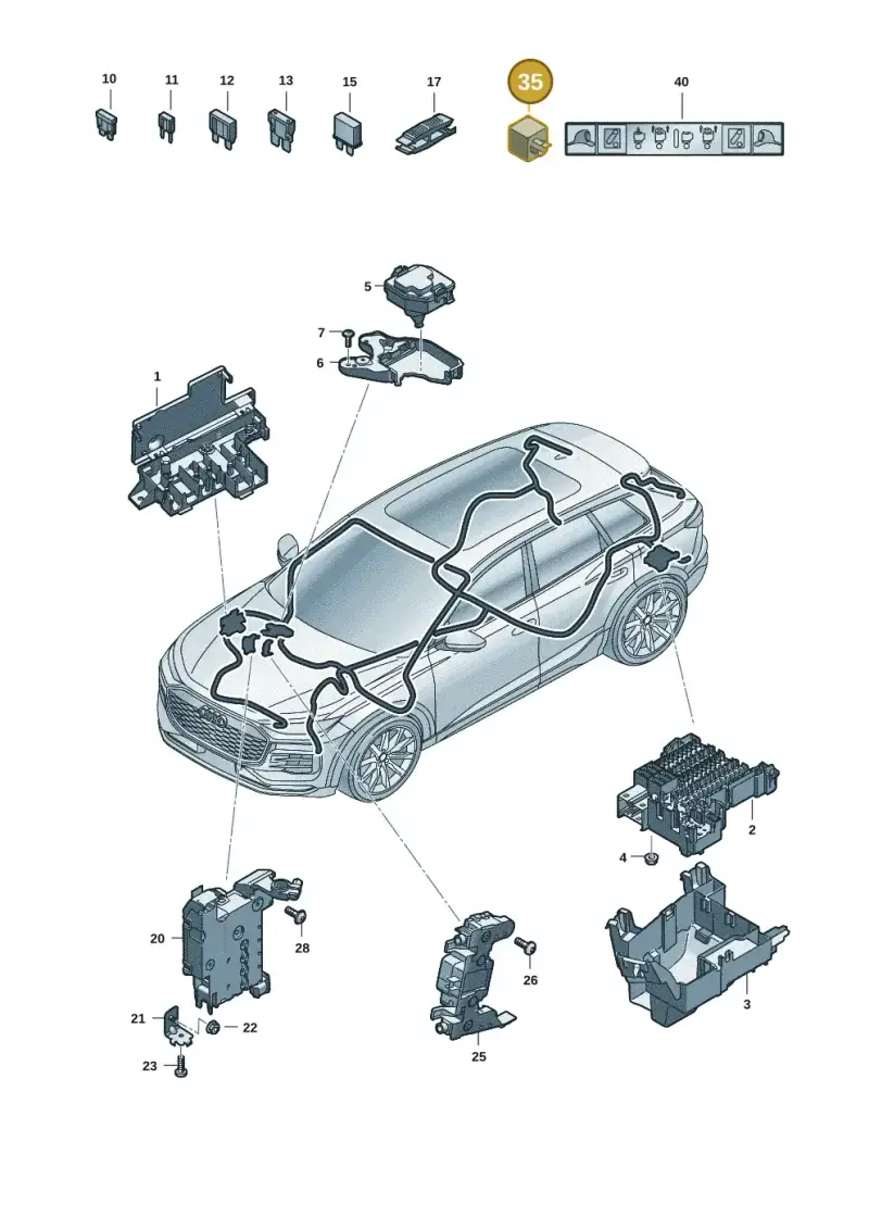 4H0951253 — Audi Q6 e-tron (2023-) diagram f5s971805, position 35
