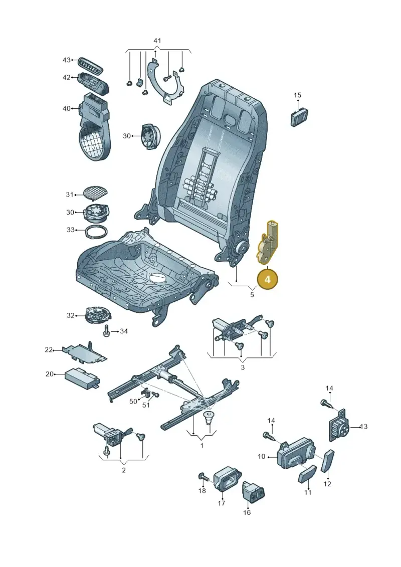 4H0959762 — Audi A6 Avant (2012-2018) diagram 670959200, position 4