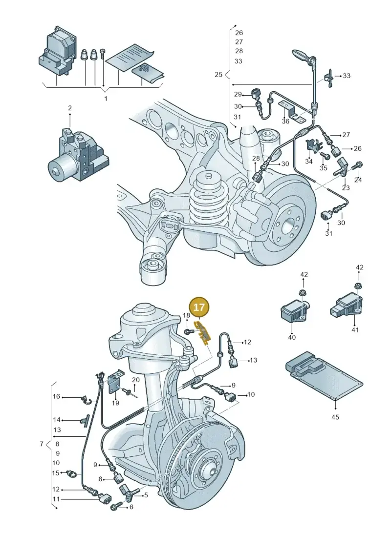 4H0971502 — Audi RS4 Av. qu. 4.2 (2012-2015) diagram 695927000, position 17
