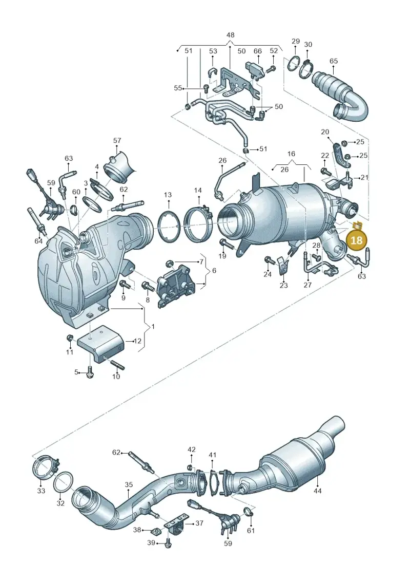 4H0971741 — Audi A6 (2018-2025) diagram 430253640, position 18
