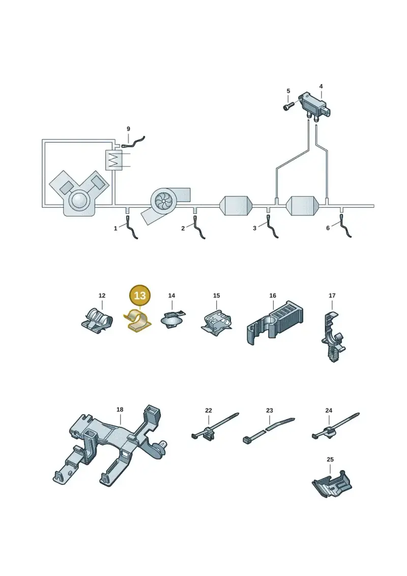 4H0971741 — Audi A7 Sportback (2018-2025) diagram 435906002, position 13