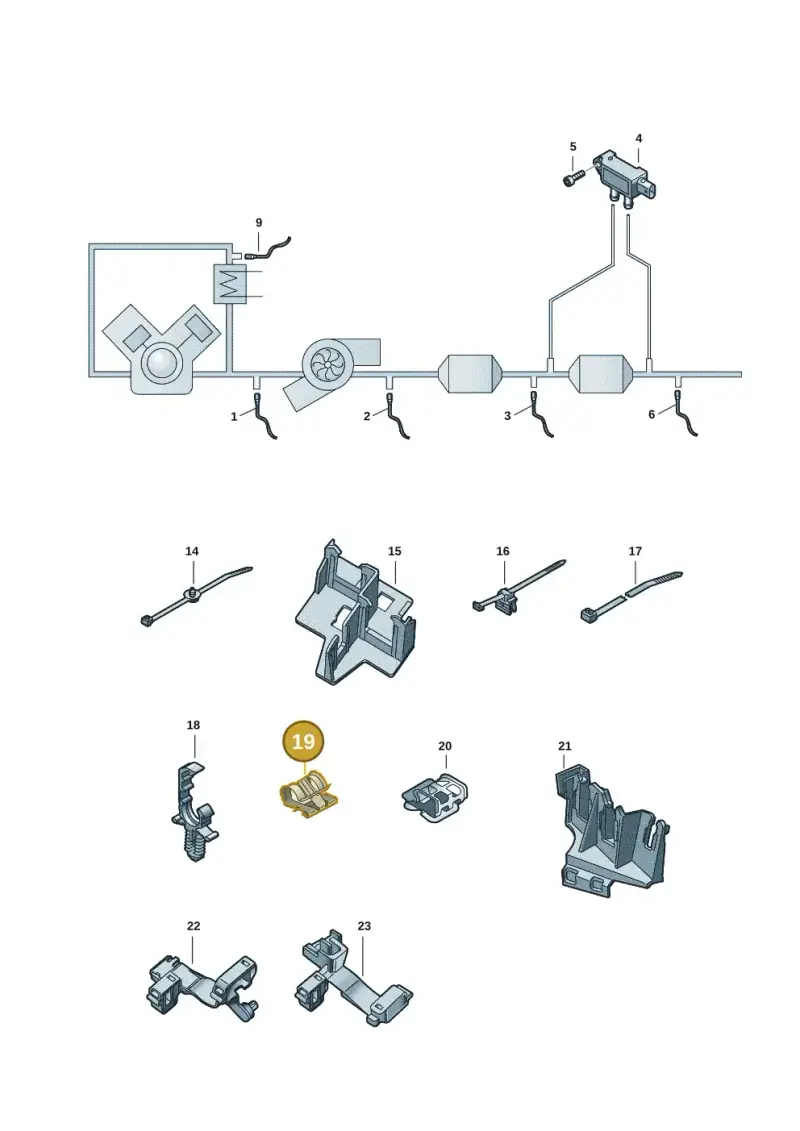 4H0971741 — Audi RS4 Avant (2017-2025) diagram 435906003, position 19