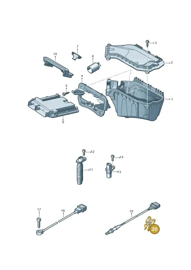 4H0971843A — Audi Q5 qu. 2.0 TDI (2012-2017) diagram 751906000, position 20