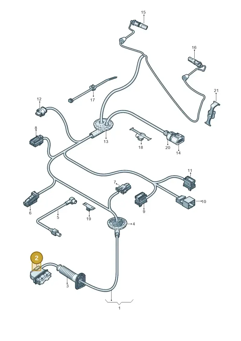 4H0972702 — Audi A5 Cabriolet (2016-2025) diagram 849972350, position 2