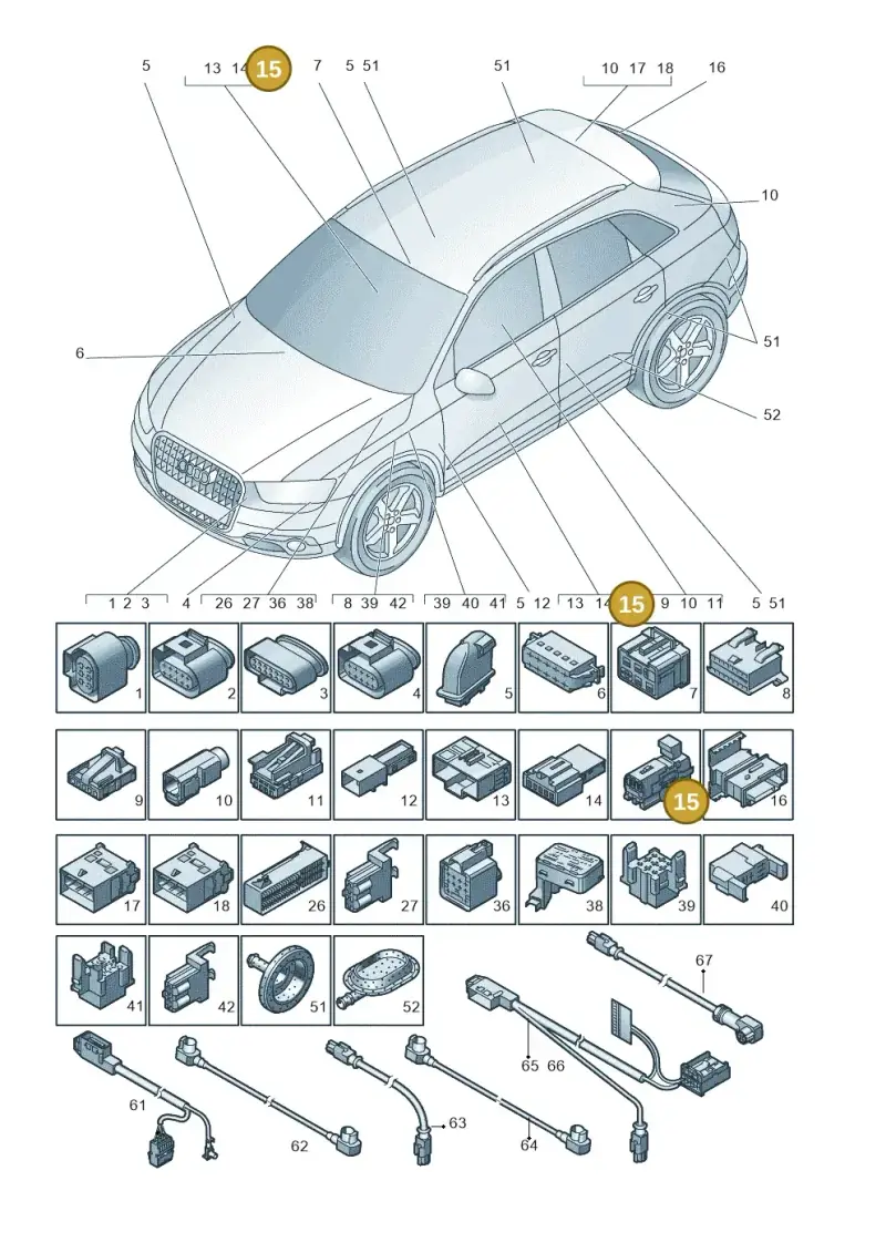 4H0972773 — Audi Q3 1.4 (2016-) diagram 728971790, position 15