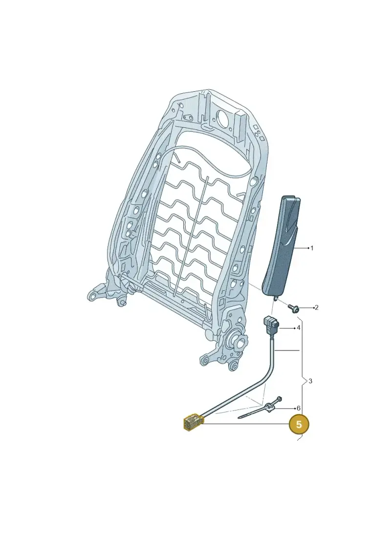 4H0972773 — Audi A3 Cabrio (2016-2020) diagram 891880200, position 5