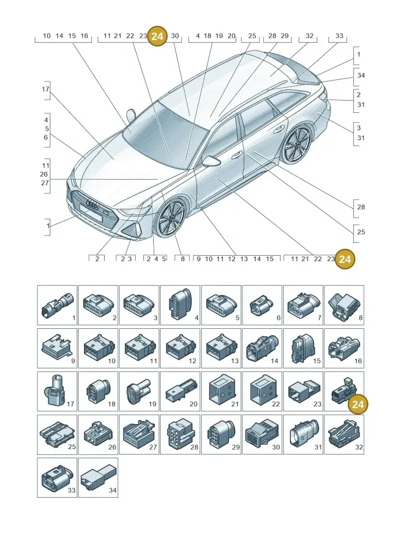 4H0972773A — Audi RS6 Avant (2019-2025) diagram 537971820, position 24