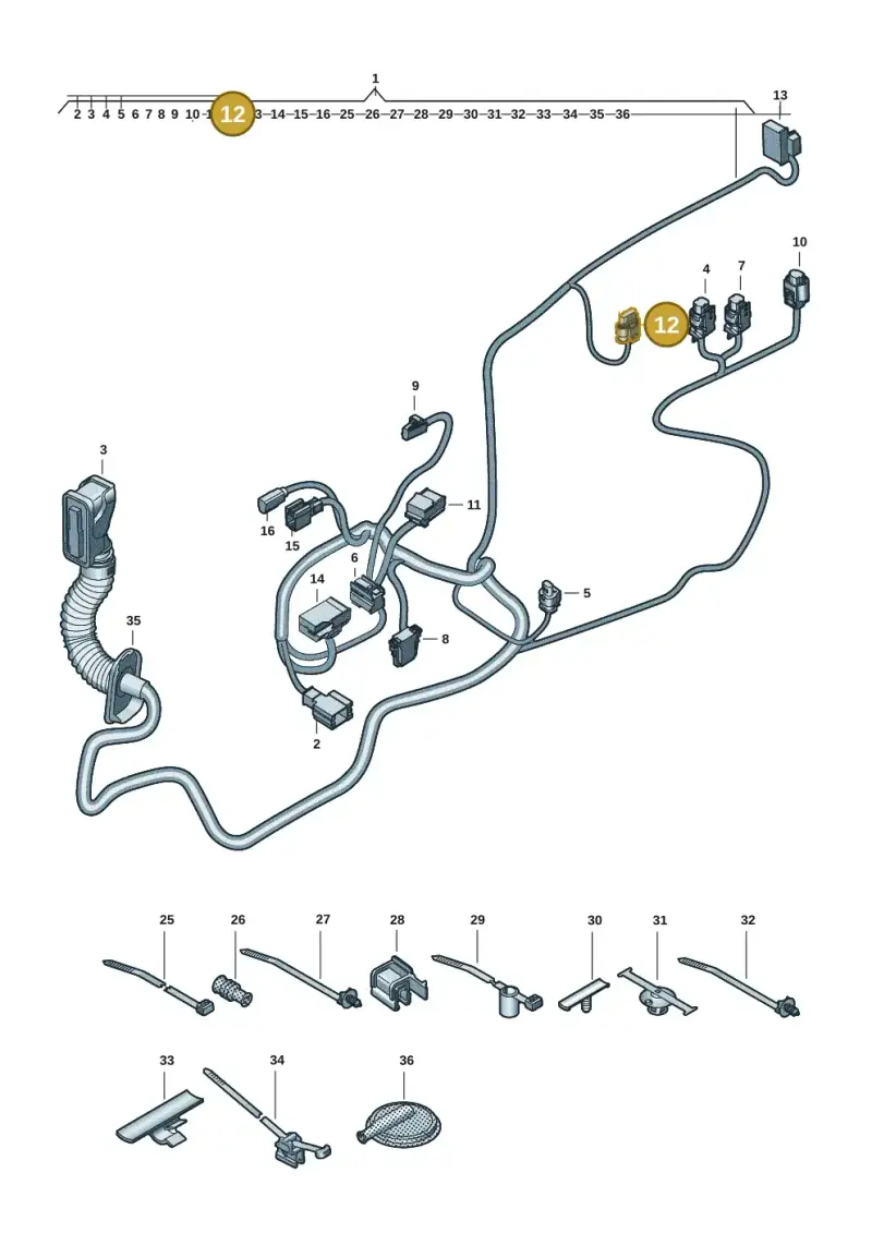 4H0973704C — Audi A5 Limousine (2024-2025) diagram 8wk972330, position 12