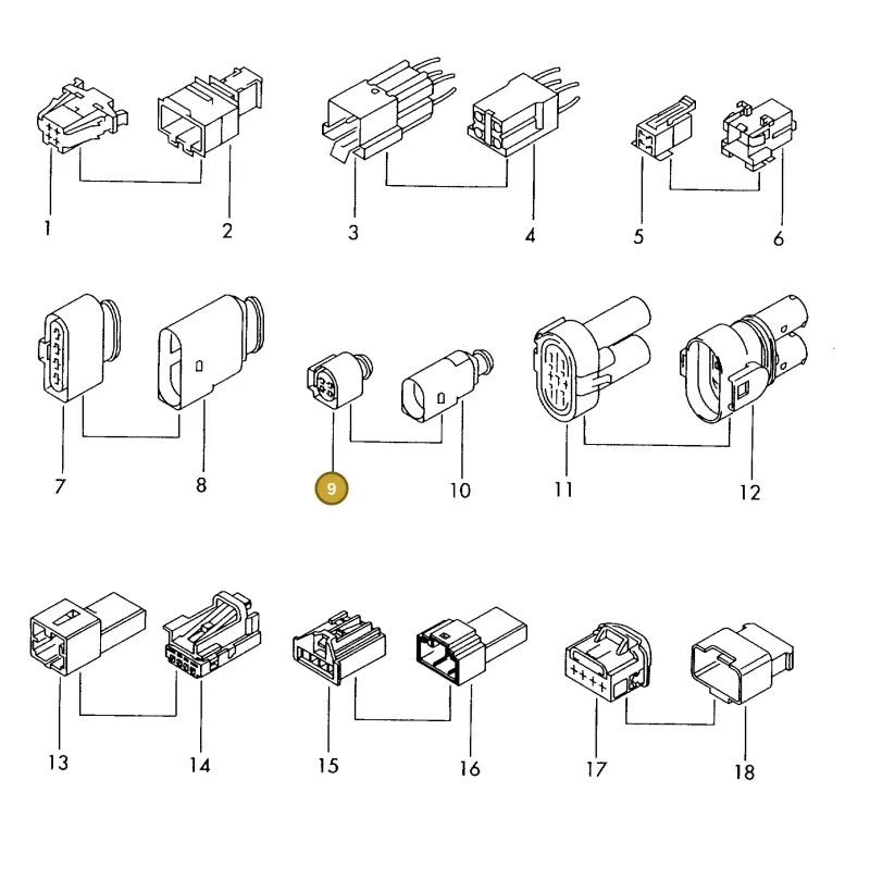 4H0973712B — Volkswagen 1J0 platform diagram 198970610, position 9