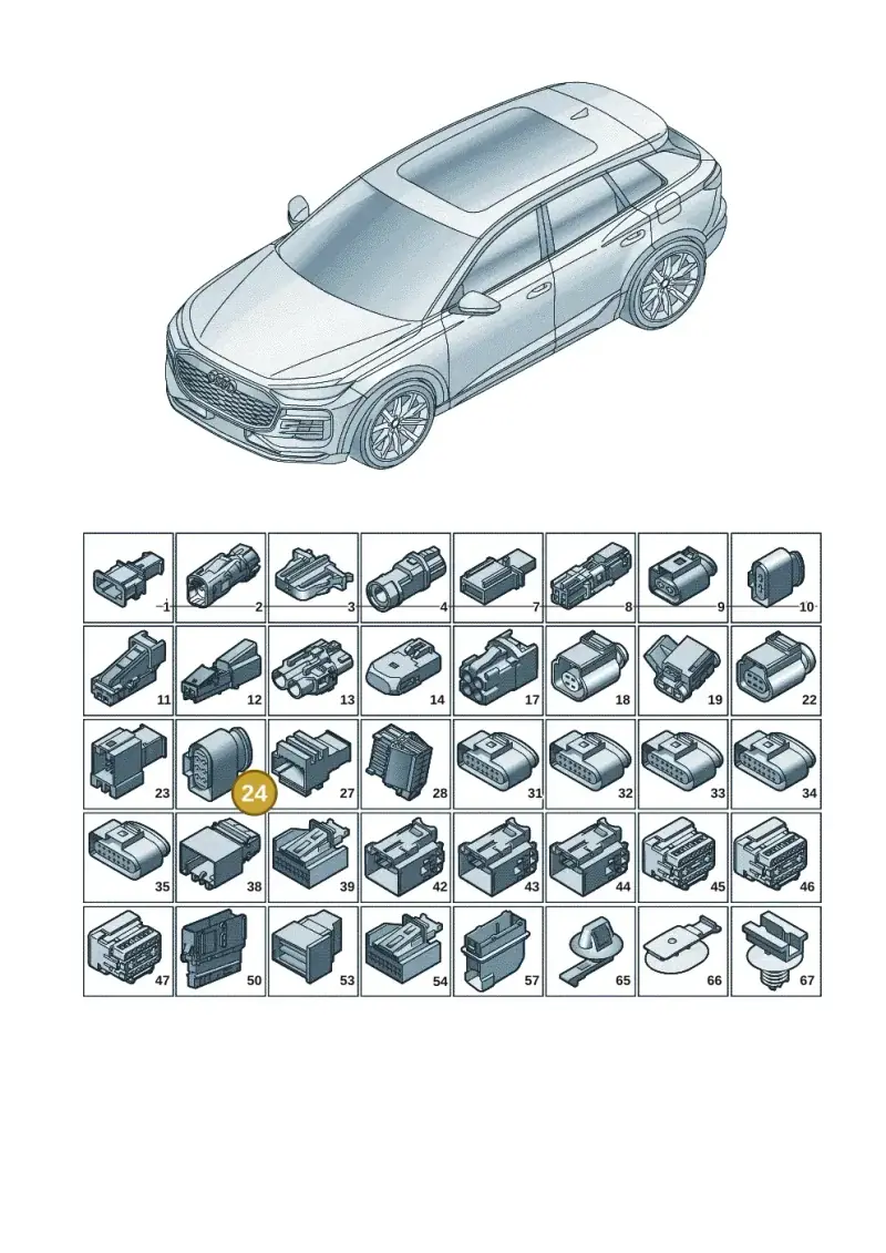 4H0973713 — Audi Q6 e-tron (2023-) diagram f5s971820, position 24