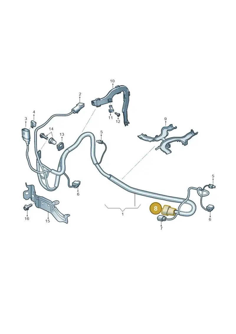 4H0973713D — Audi RS6 Avant (2019-2025) diagram 435972800, position 8