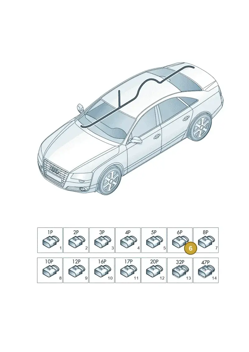 4H0973713E — Audi A8 (2013-2018) diagram 771971840, position 6