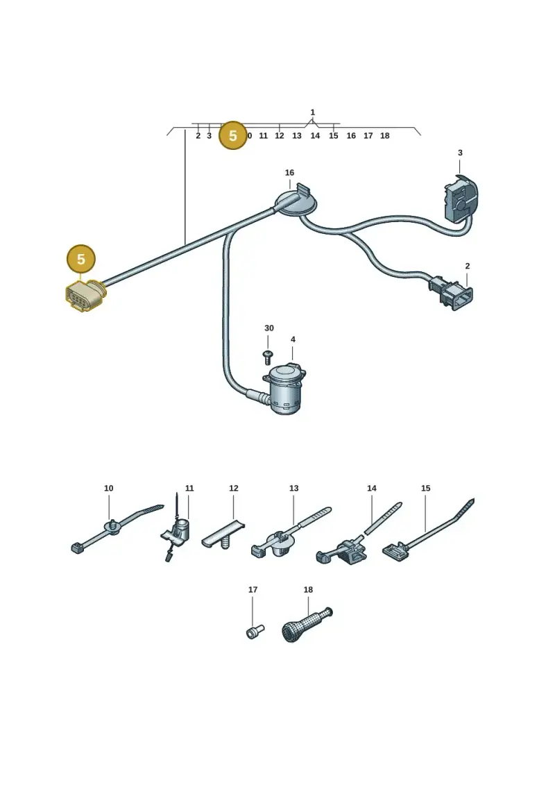 4H0973714 — Audi A5 Limo 2.0 (2024-) diagram 8wk972680, position 5