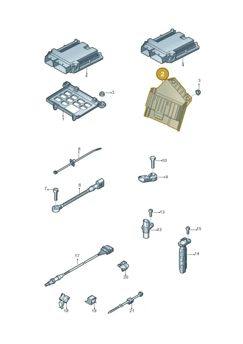 4H2907461A — Audi A8 (2013-2018) diagram 771906000, position 2