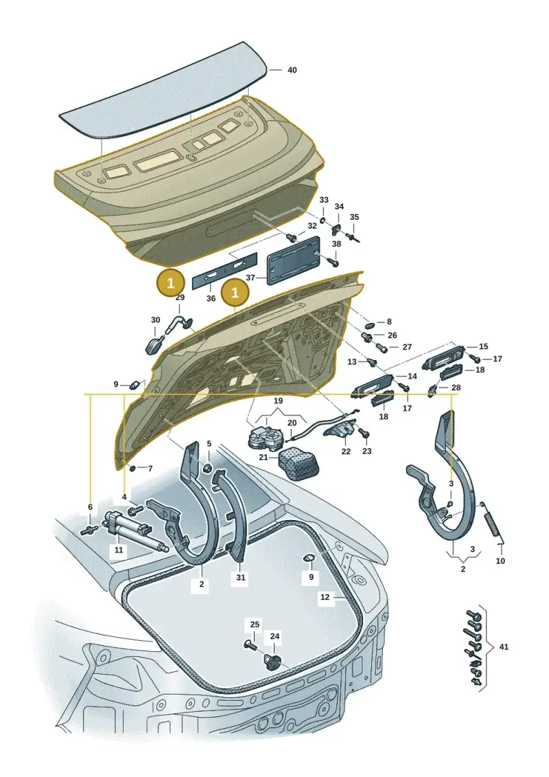 4J3827025B — Audi RS e-tron GT (2020-2025) diagram 4j1827000, position 1