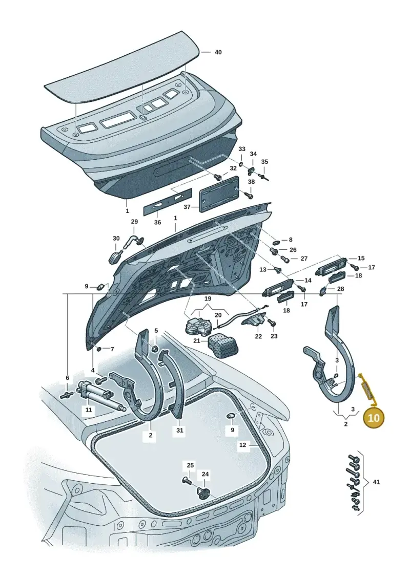 4J3827665 — Audi RS e-tron GT (2020-2020) diagram 4j1827000, position 10