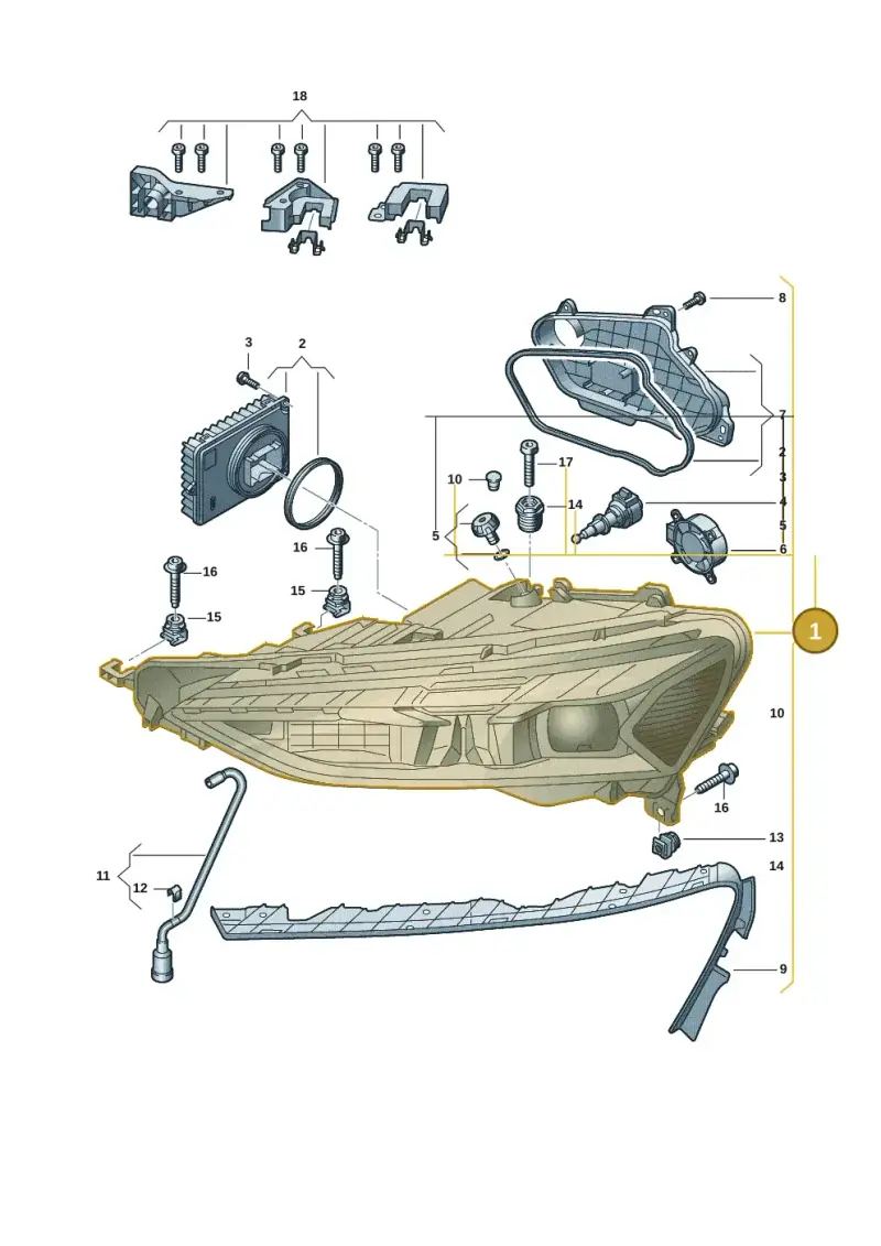 4J3941036A — Audi RS e-tron GT (2020-2025) diagram 4j1941000, position 1