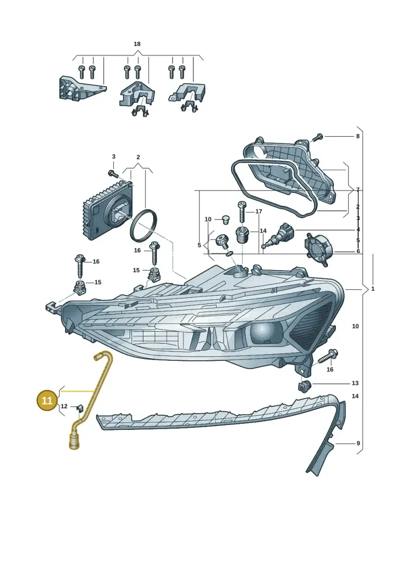 4J3941718A — Audi RS e-tron GT (2020-2025) diagram 4j1941000, position 11