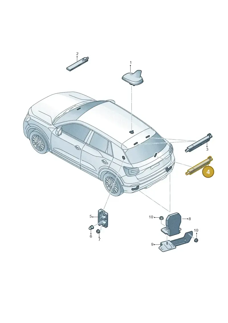 4K0035225A — Audi Q2 2.0 TDI (2016-2018) diagram 803035100, position 4