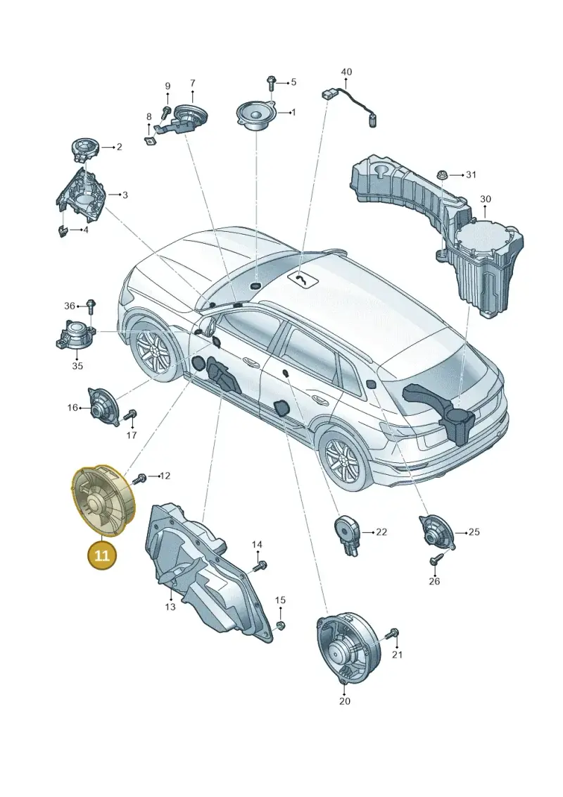 4K0035415 — Audi Q8 e-tron (2018-2020) diagram 586035350, position 11