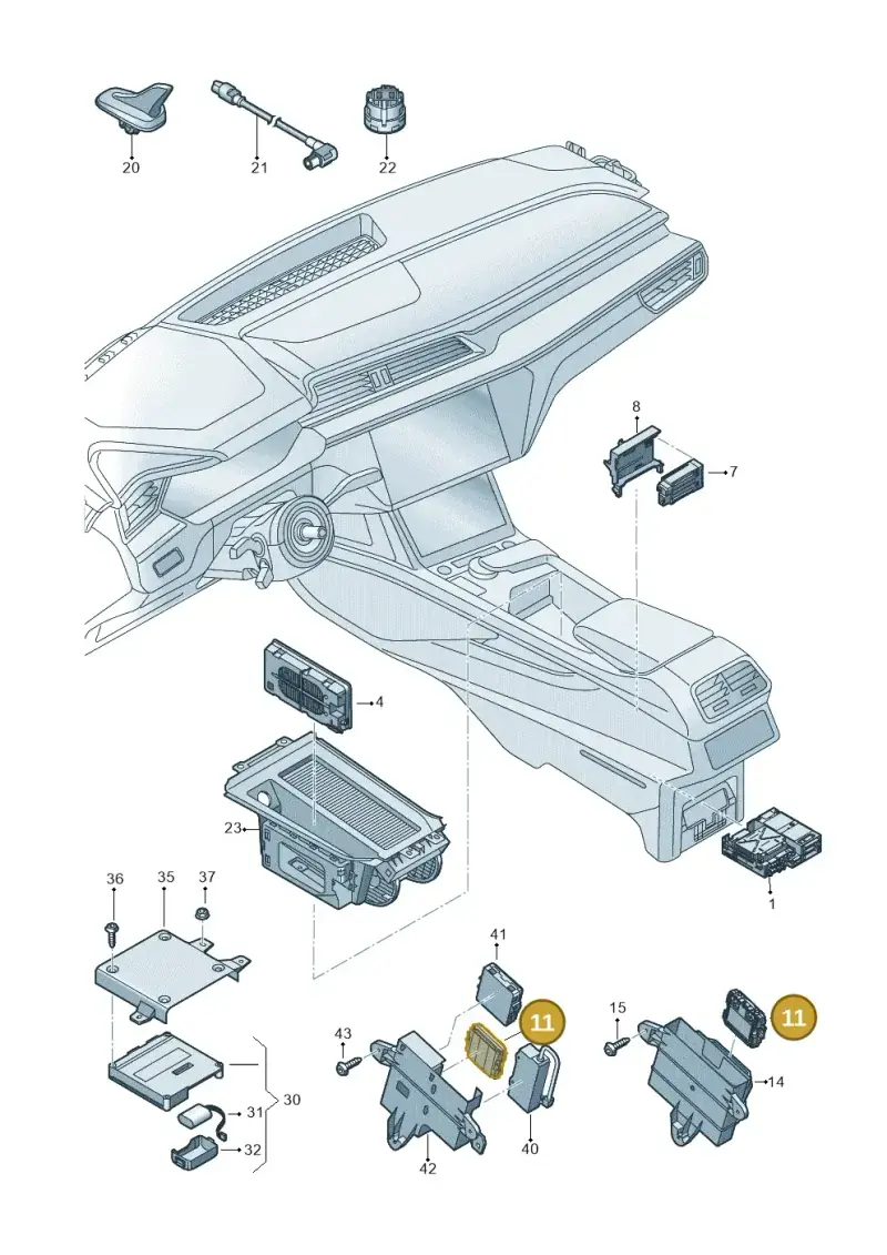 4K0035456B — Audi Q8 e-tron (2018-2025) diagram 586035550, position 11