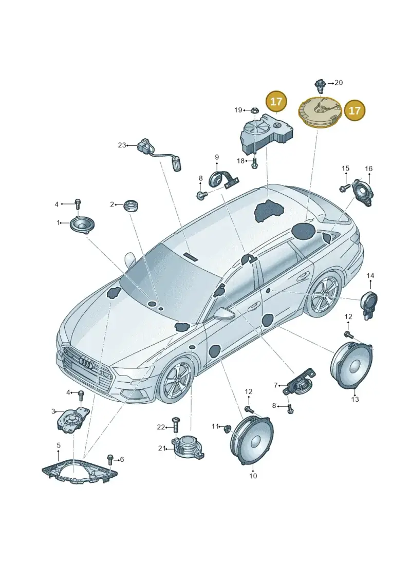 4K0035914 — Audi RS6 Avant (2019-2025) diagram 430035360, position 17