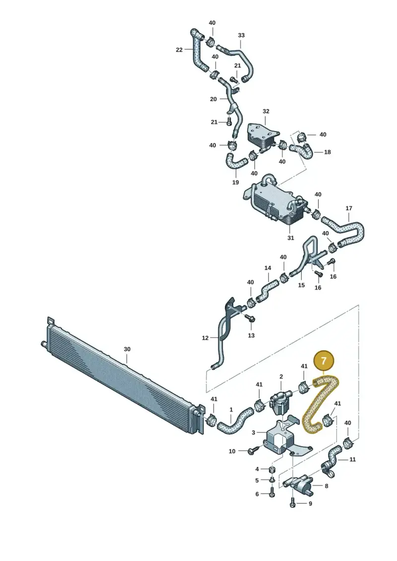 4K0121088E — Audi RS6 Avant (2019-2025) diagram 538121002, position 7
