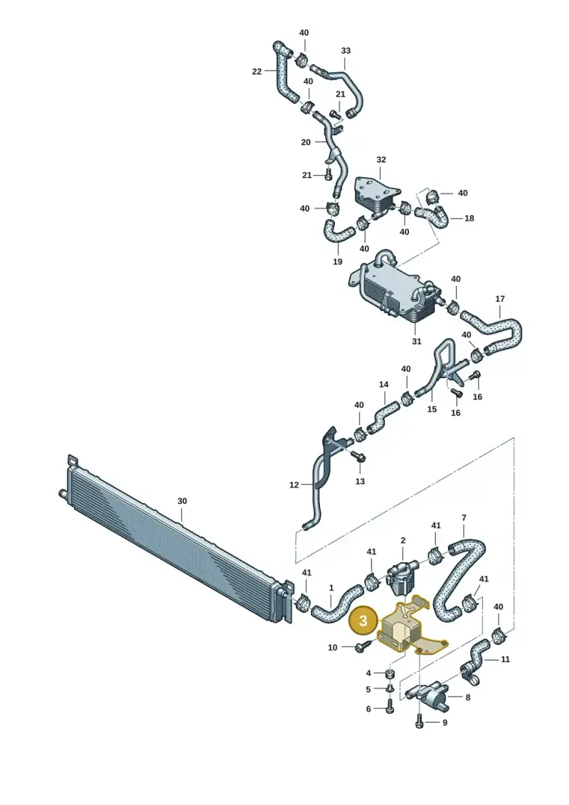 4K0121239B — Audi RS6 Avant (2019-2025) diagram 538121002, position 3
