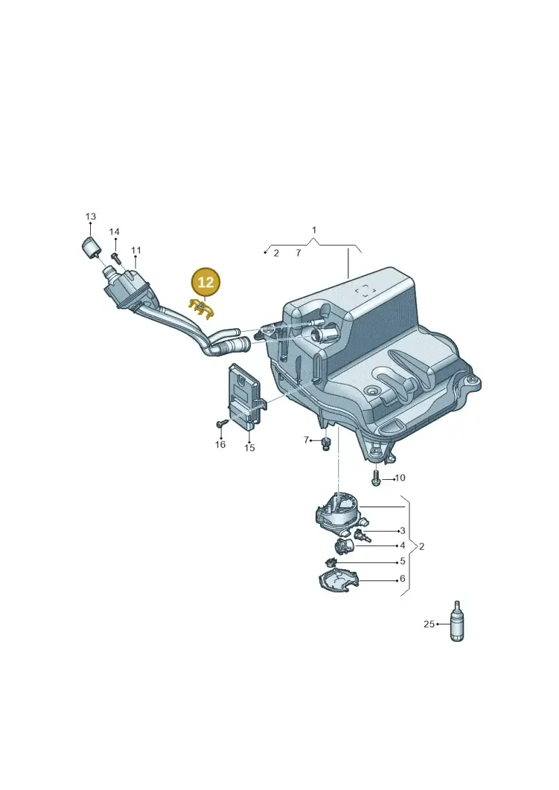 4K0131694 — Audi A6 (2018-2025) diagram 435201400, position 12