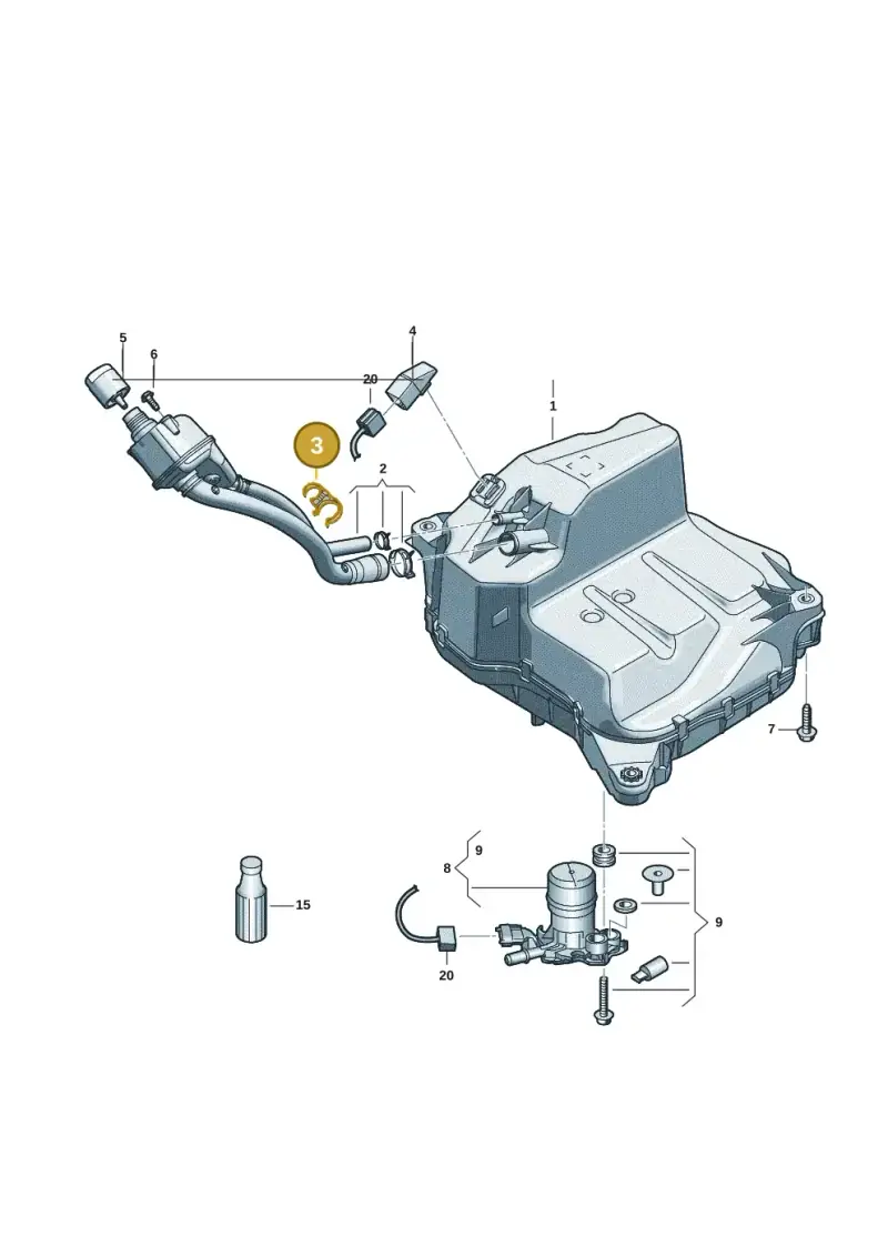 4K0131694 — Audi A5 Limousine (2024-2025) diagram 8wh201400, position 3