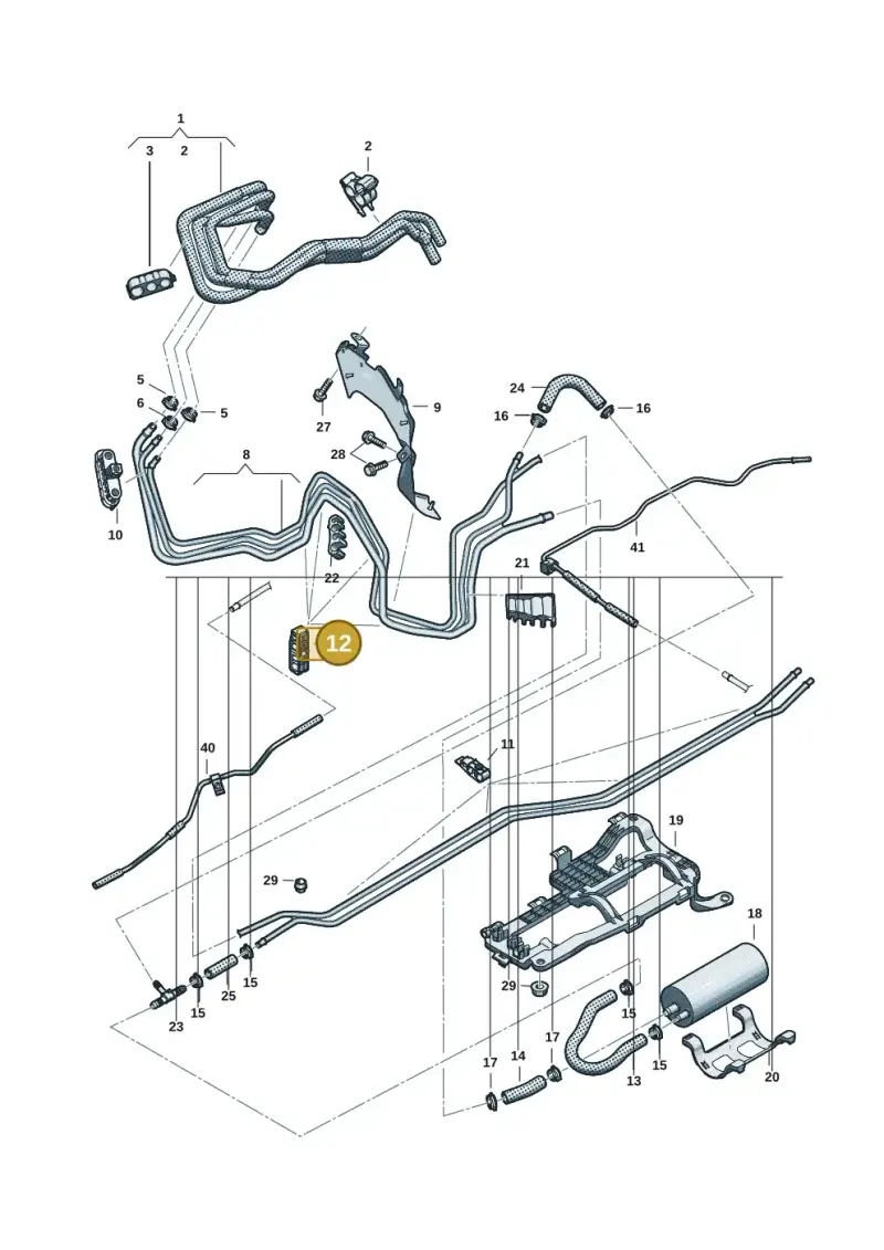 4K0201190 — Audi A5 Limousine (2024-2025) diagram 8wh201600, position 12