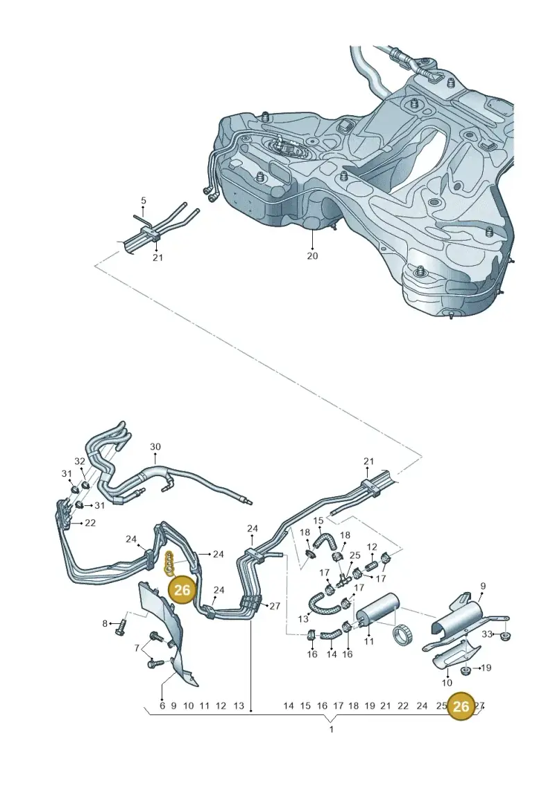 4K0201196C — Audi A7 Sportback (2018-2025) diagram 435201060, position 26
