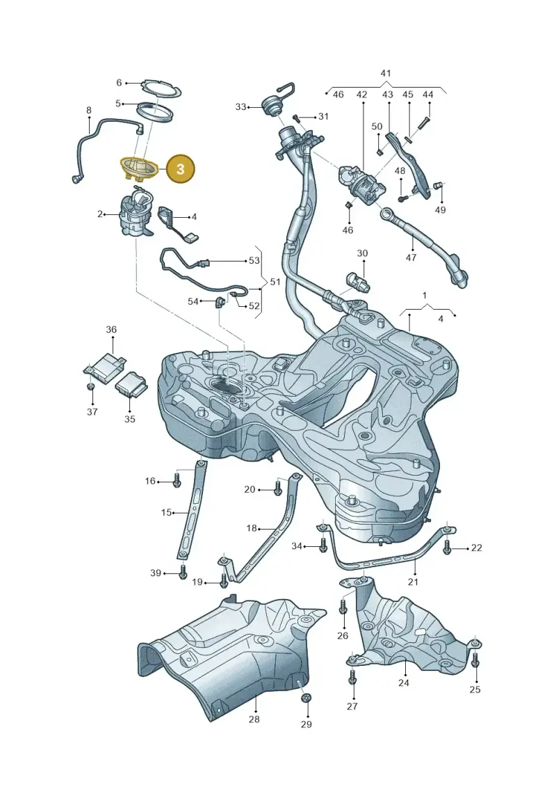 4K0201317B — Audi A6 L 2.0 (2018-) diagram 577201030, position 3