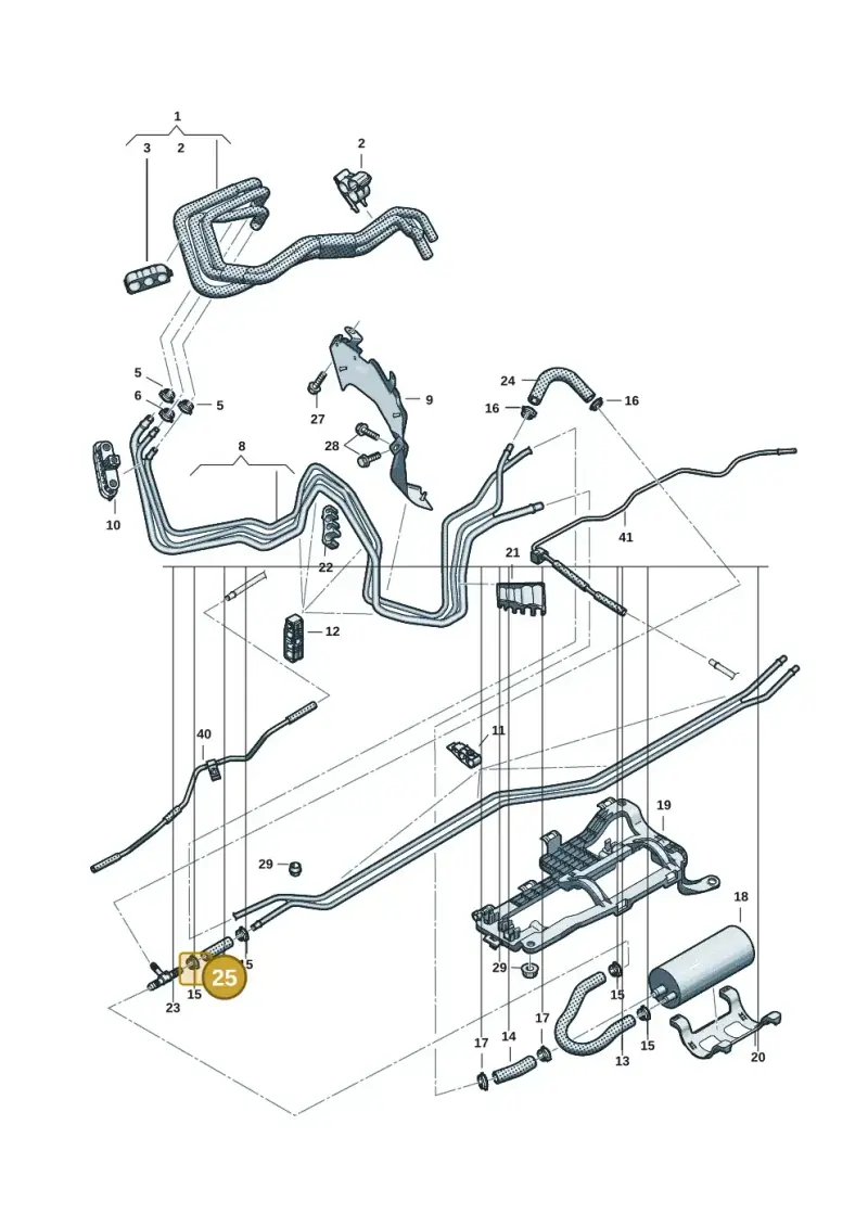 4K0201541Q — Audi A5 Limo 2.0 (2024-) diagram 8wh201600, position 25