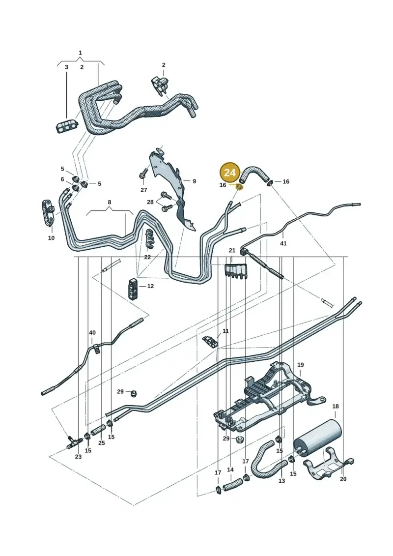 4K0201543N — Audi A5 Limo 2.0 (2024-) diagram 8wh201600, position 24