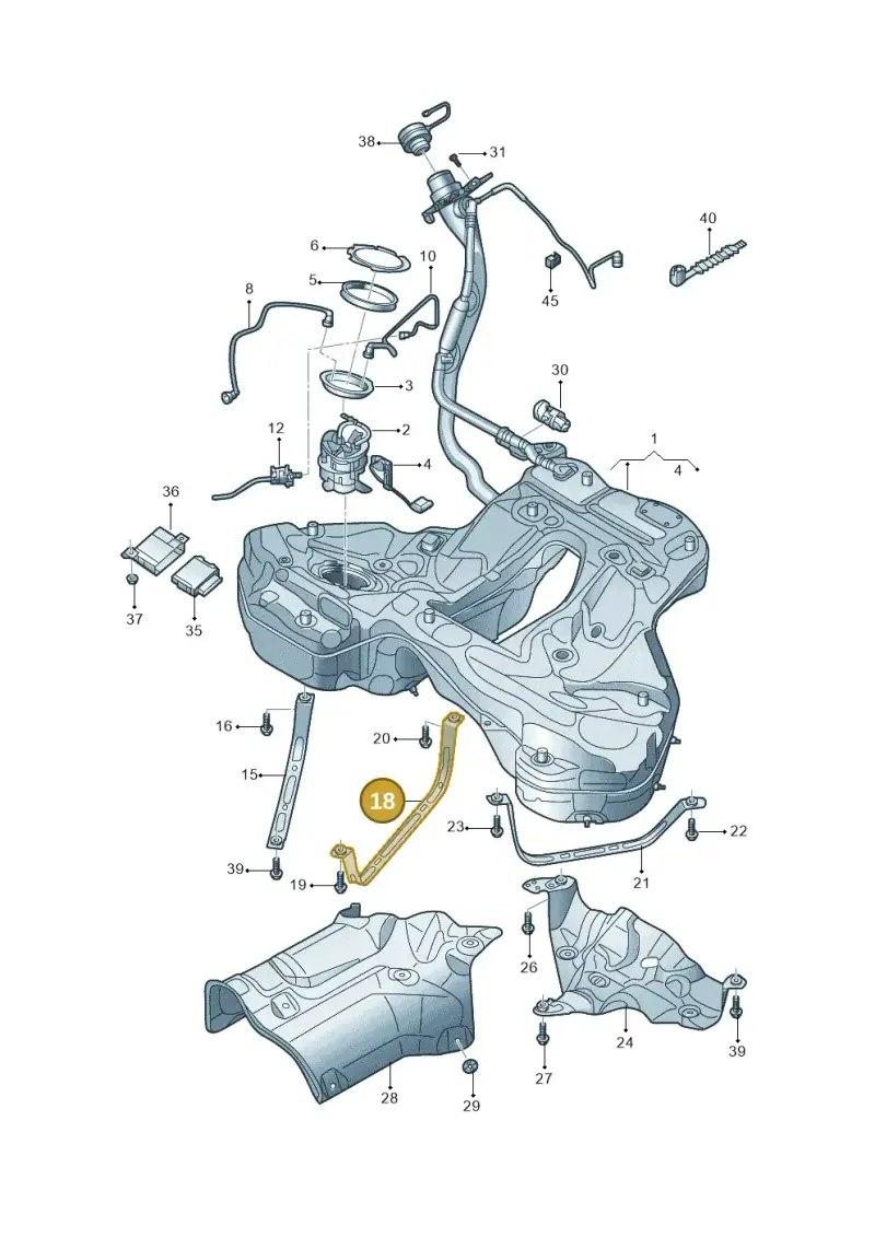 4K0201654E — Audi A6 L 2.0 (2018-) diagram 577201010, position 18