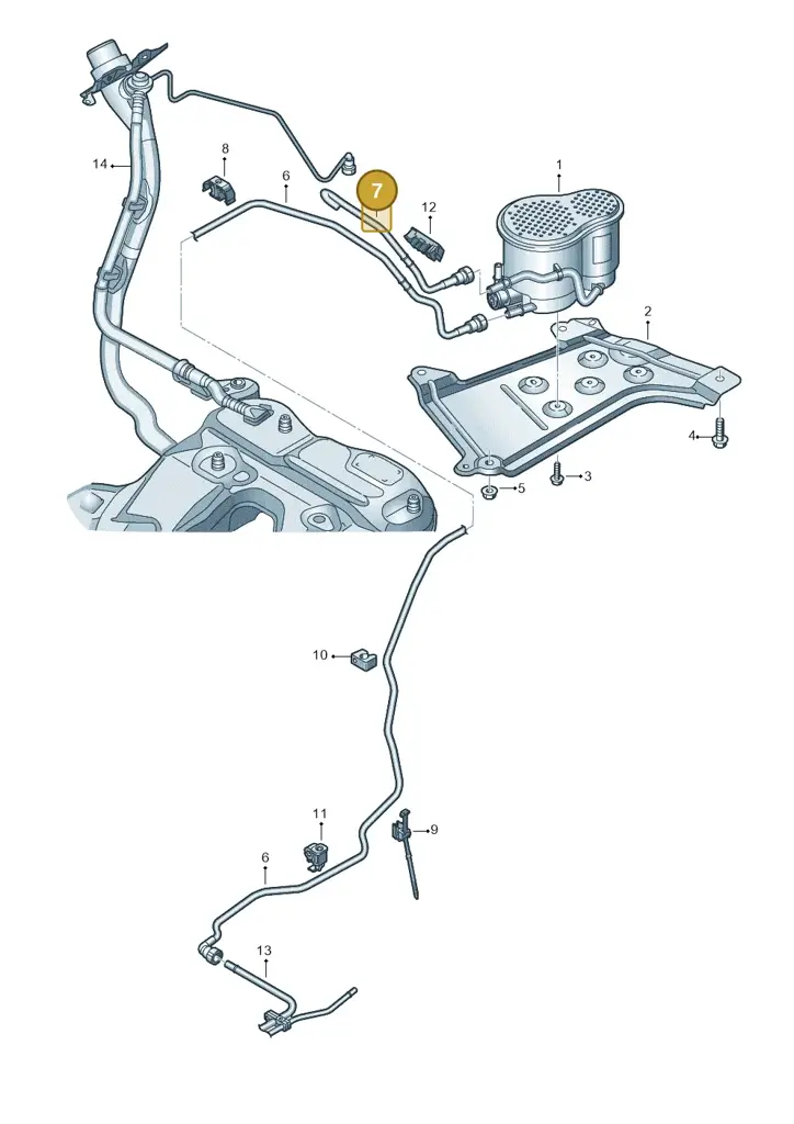 4K0201997K — Audi A6 2.0 (2018-) diagram 435201800, position 7